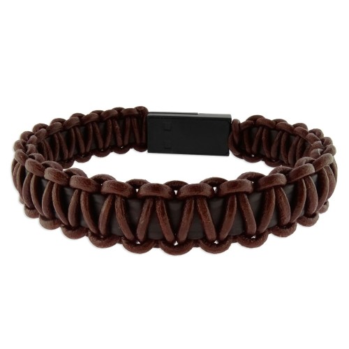 Pulsera USB piel ANDROID 19cm - USB01M-A.M
