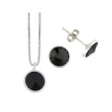 Conjunto plata y cristales Liska - LSW2015C-N