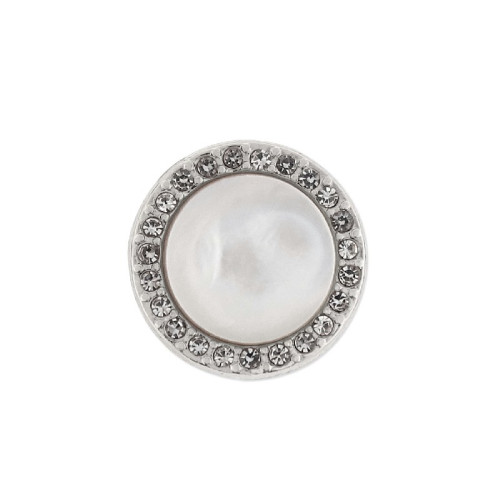 Charm nácar, alloy y circonitas - LM31