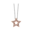 Cadena acero y estrella alloy circonitas - LM29CD-R