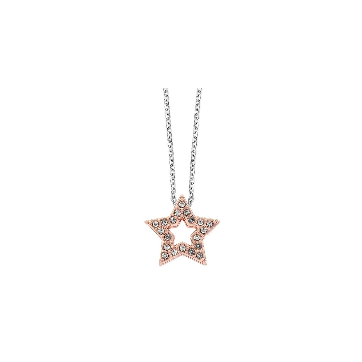 Cadena acero y estrella alloy circonitas - LM29CD-R