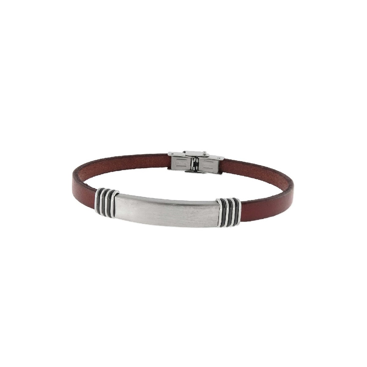 Pulsera piel y acero - 84BA1224