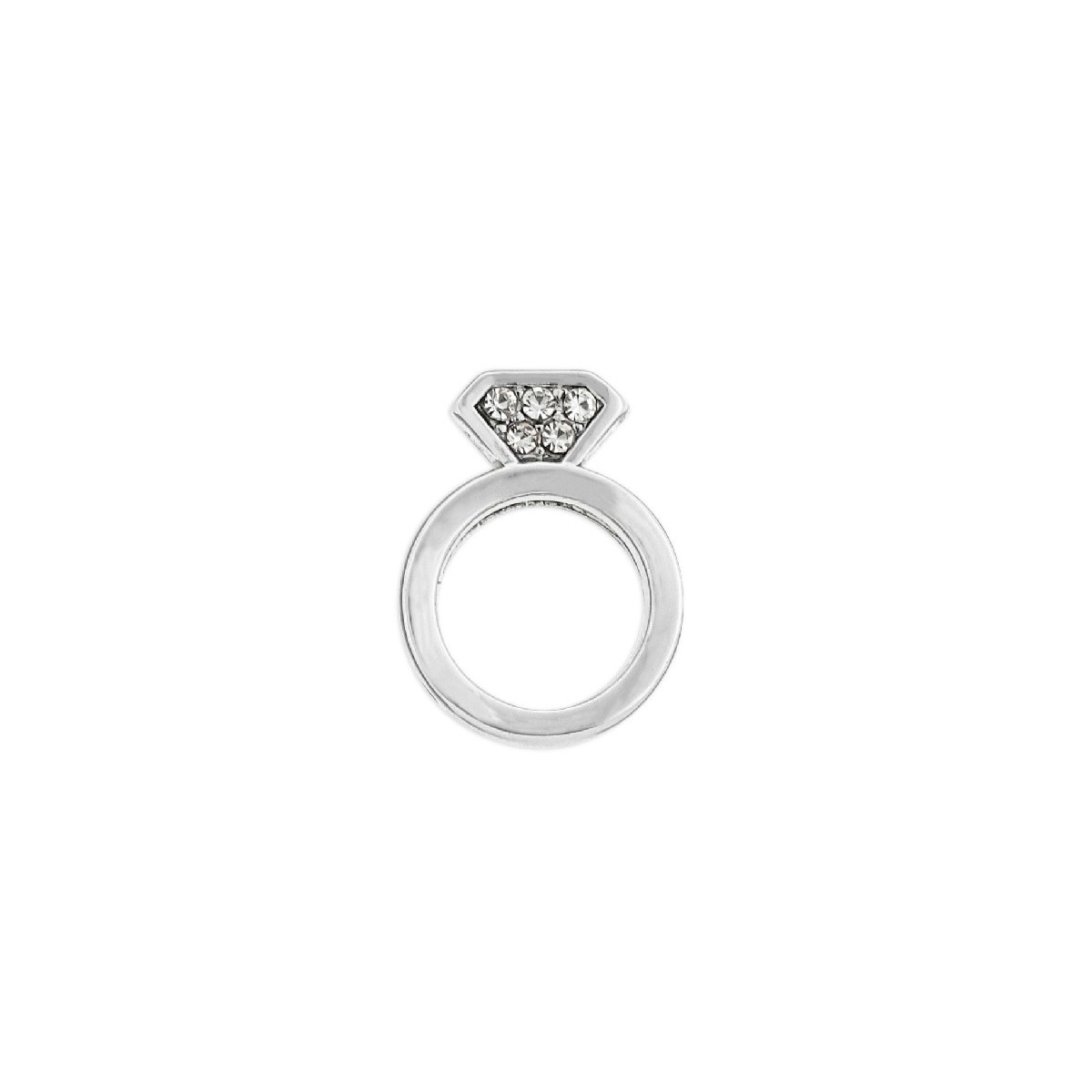 Charm anillo alloy y circonitas  - LM17