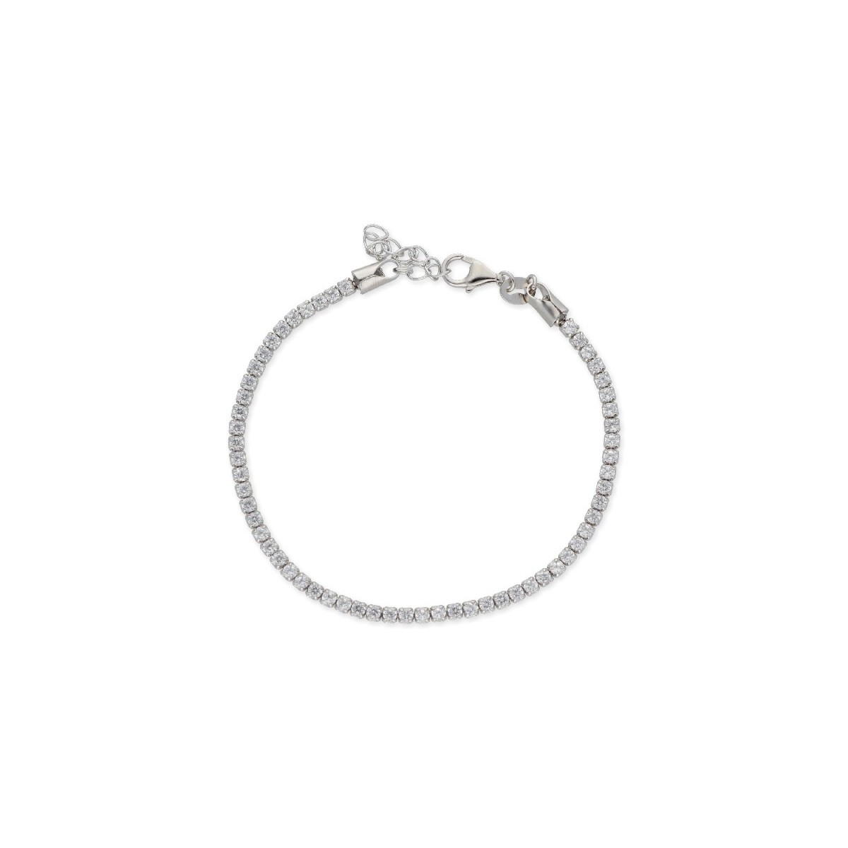 Pulsera plata y circonitas 2mm - LAD1074BR