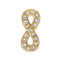 Charm infinito alloy y circonitas  - LM14-D