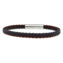 Pulsera piel y acero - 84BA1282