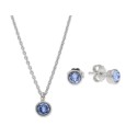 Conjunto plata y cristales Liska - LSW3166C-A