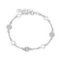 Pulsera plata y cristales Liska - LSW4217BR-B