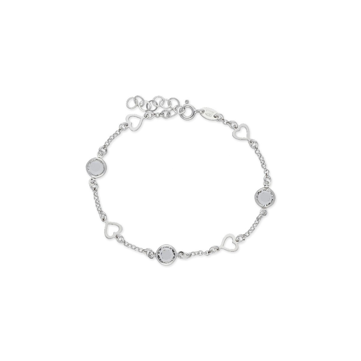 Pulsera plata y cristales Liska - LSW4217BR-B