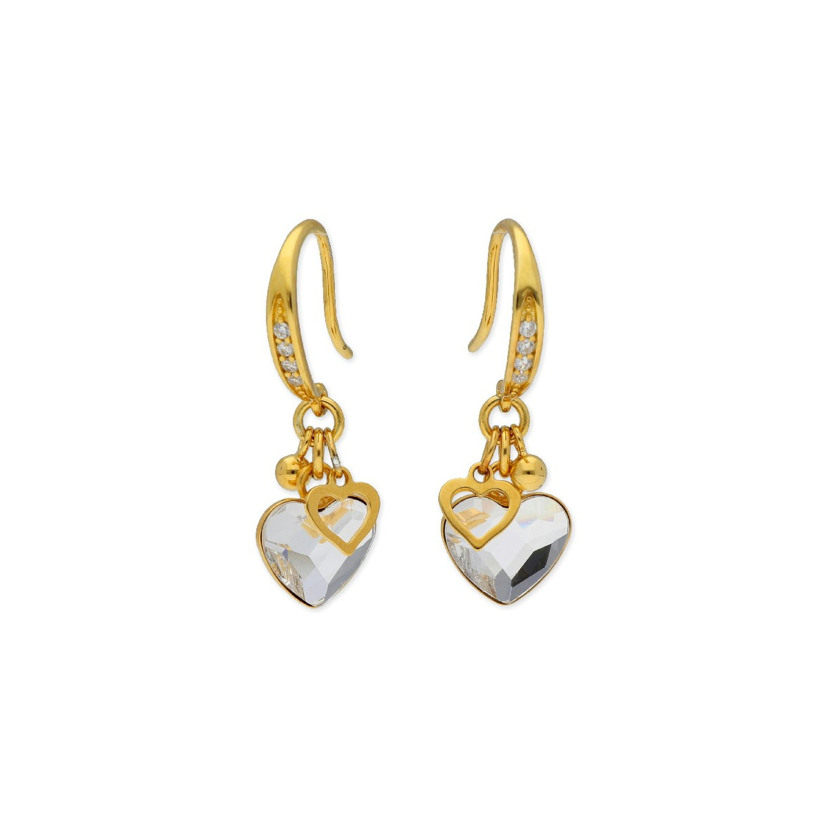 Pendientes plata y cristales Liska - LSW0102A-D