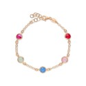 Pulsera plata y cristales Liska - LSW2257BR-RM