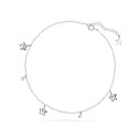 Tobillera plata y cristales Liska - LSW0124TB