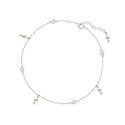 Tobillera plata y cristales Liska - LSW0131TB