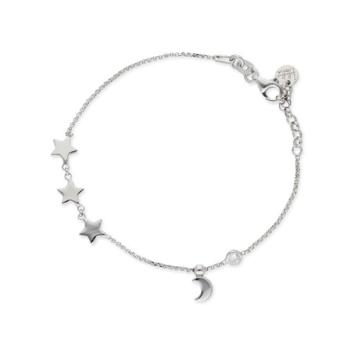Pulsera estrellas  plata y circonitas - LAF6194BR