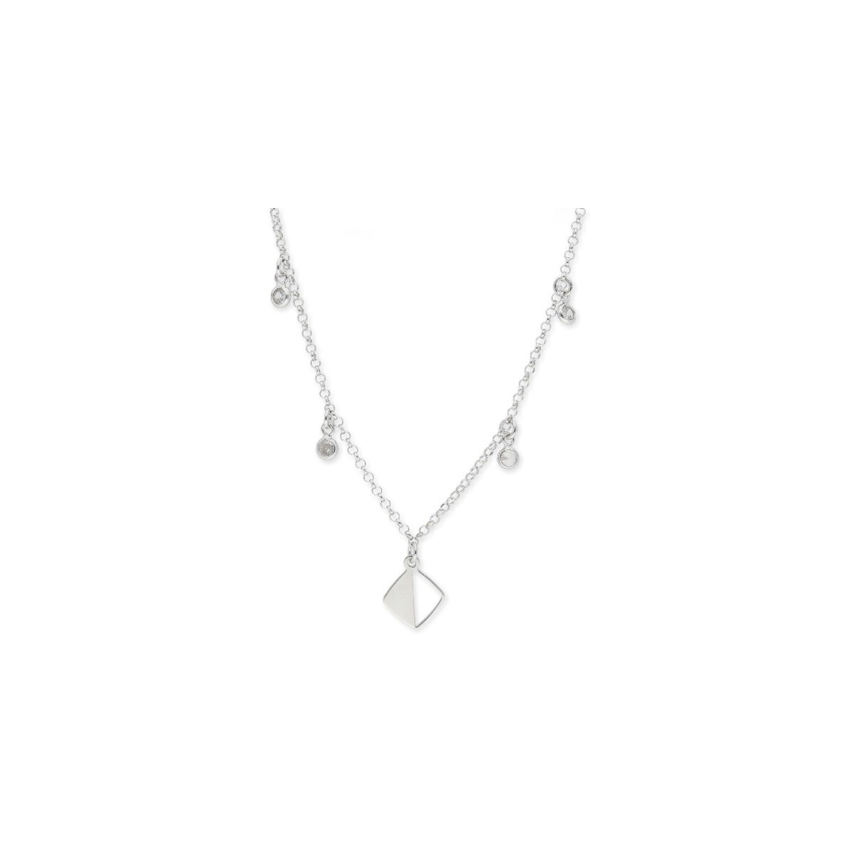 Collar plata y circonitas - LAF6202CL