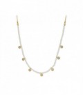 Collar plata y perlas - MED018CL-D