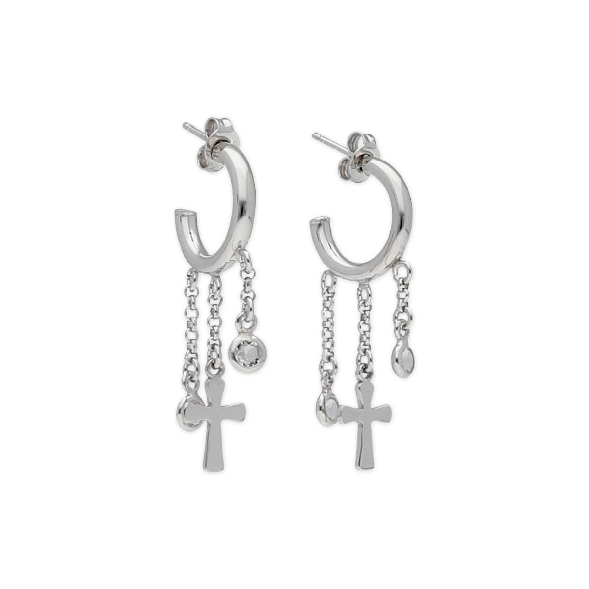 Pendientes plata y cristales Liska - LSW4279A