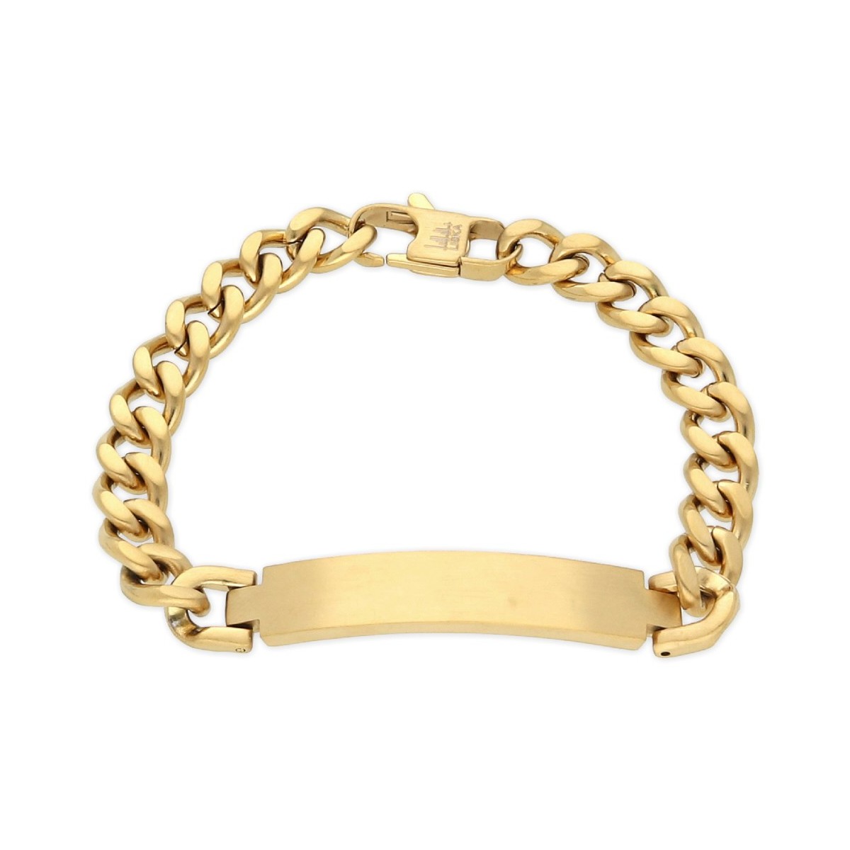 Pulsera placa acero 21cm - 845BR227-D
