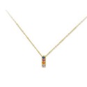 Colgante letra plata y circonitas-1cm - LET02CL-ID