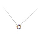 Colgante letra plata y circonitas1cm - LET02CL-O