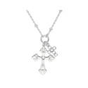 Colgante plata y cristales Liska2cm - LSW4296CL
