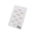 Pack 10 anillos letra plata y circonitas - LET06PACK-D