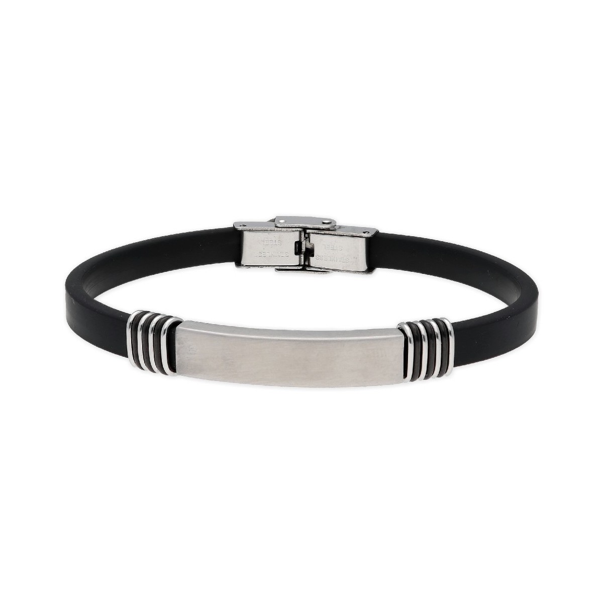 Pulsera piel y acero - 84BA713
