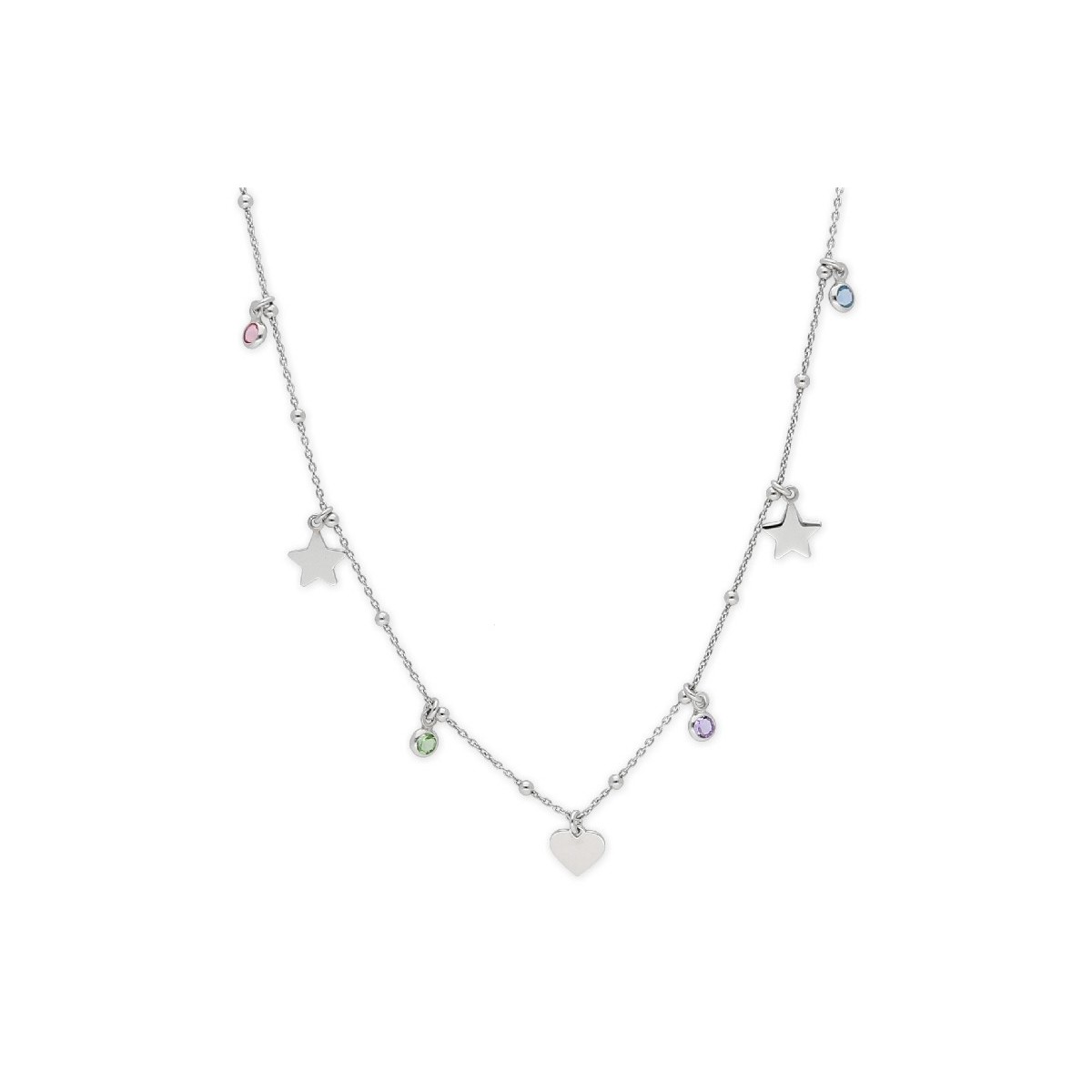 Collar plata y cristales Liska39+3 - LSW4305CL