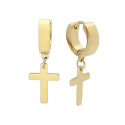 Pendientes acero 4 x9mm cruz 15mm - 847A275-D