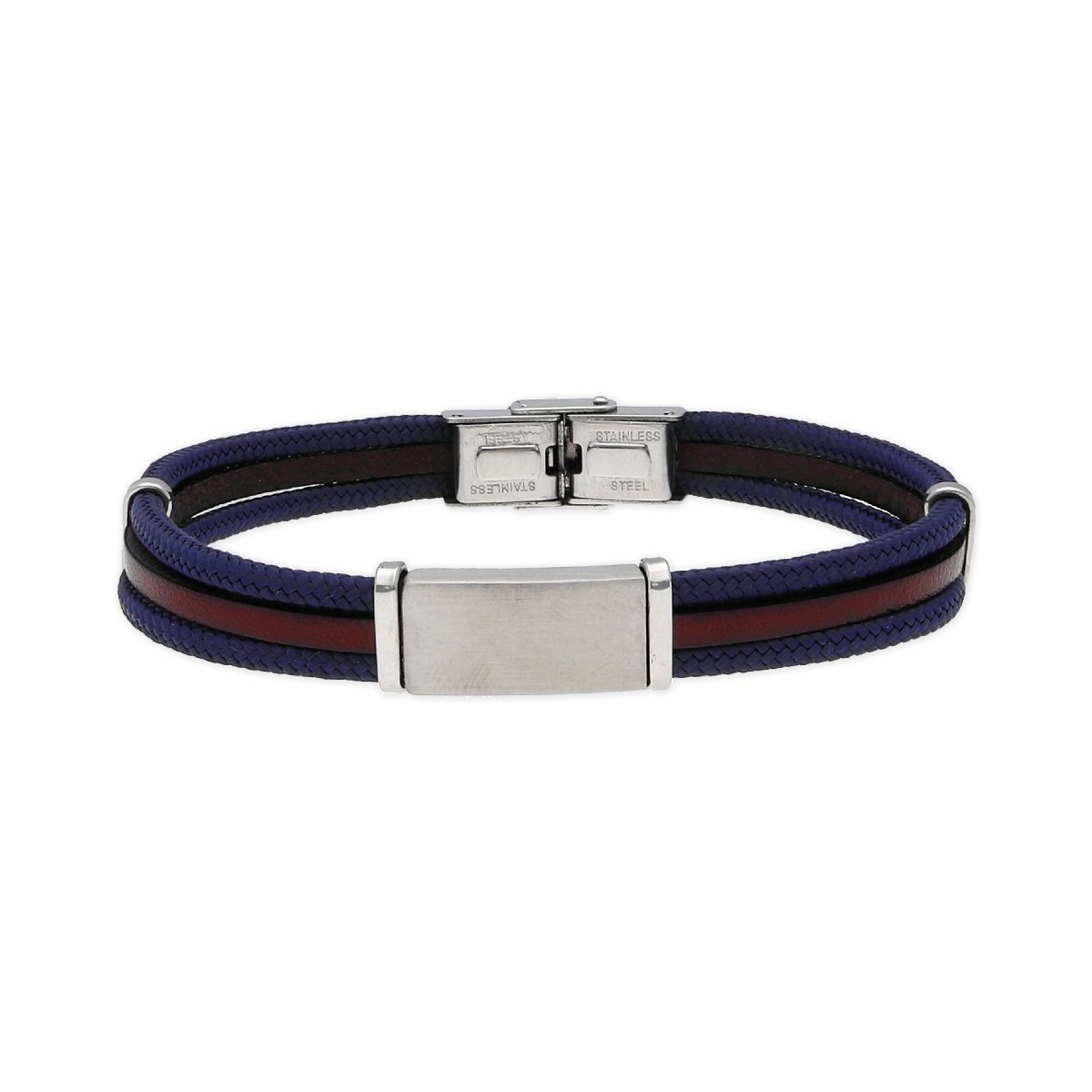Pulsera piel y acero - 84BA1375
