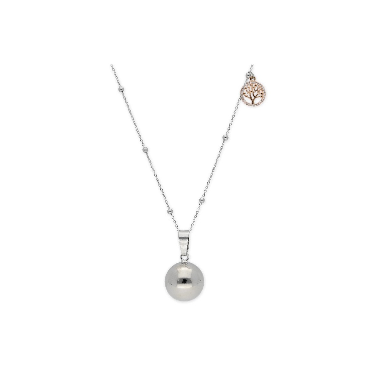 Llamador ángel alloy y acero, árbol vida - KLA155