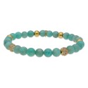 Pulsera acero, circo y piedras naturales - SHA088
