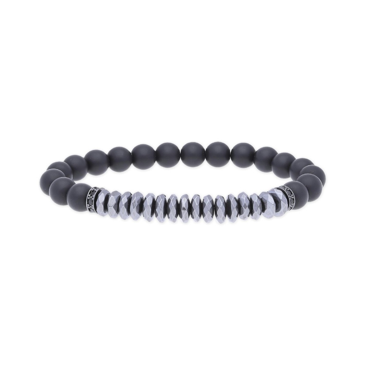 Pulsera acero y piedras naturales - RB084BR