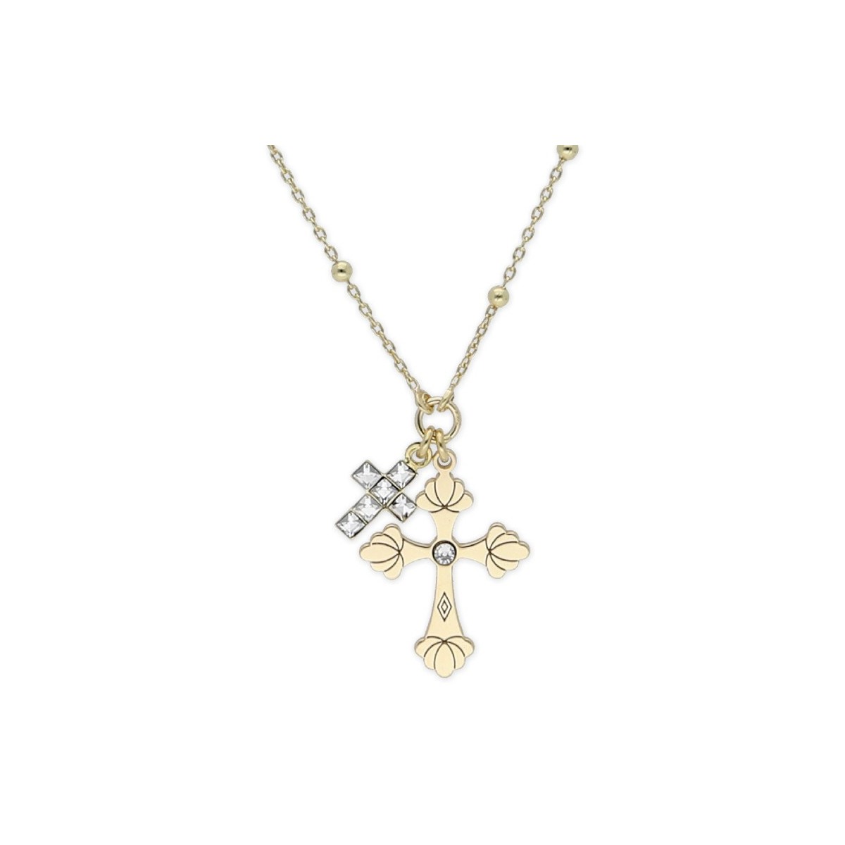 Colgante plata y cristales Liska2cm - LSW4296CL-D