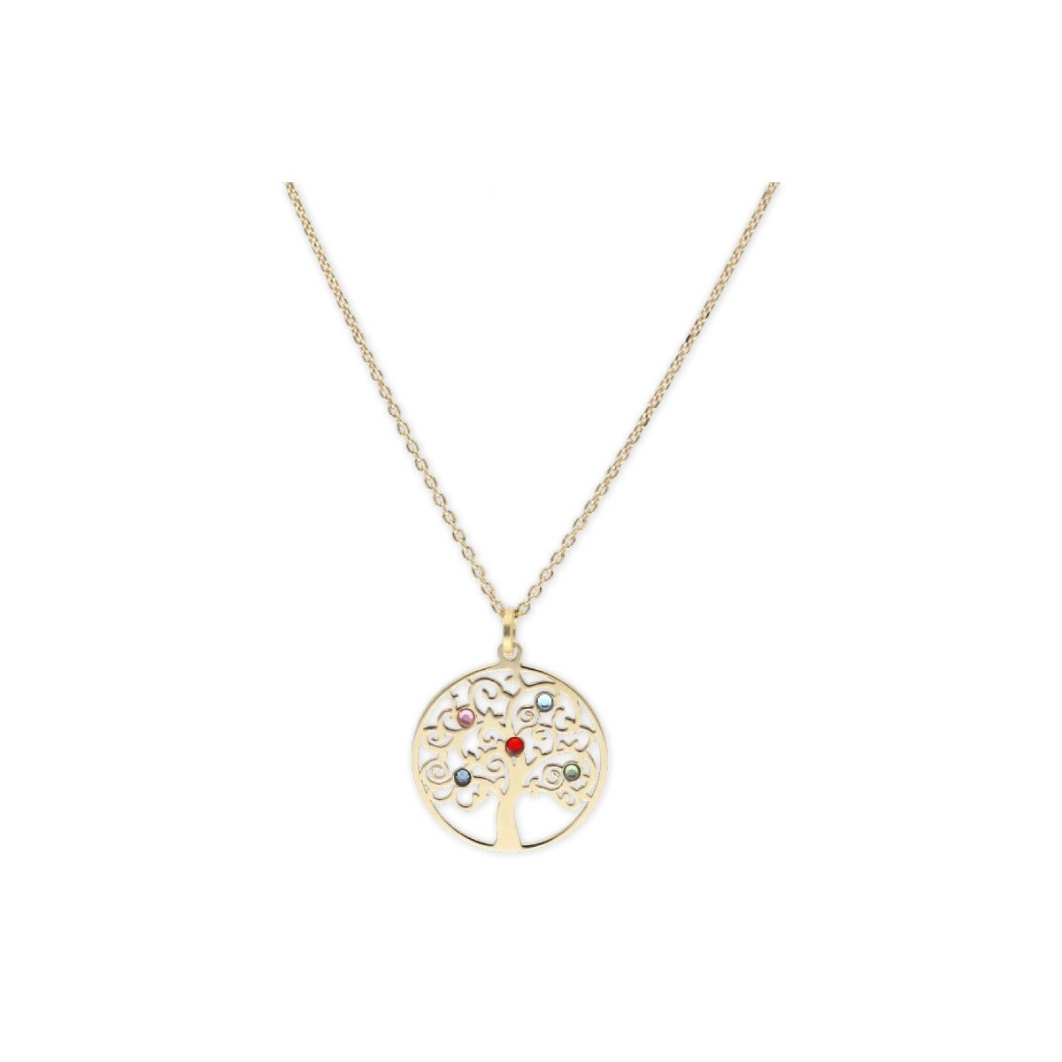 Collar árbol vida plata yLiska 17mm - LSW4323CL-D