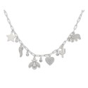 Collar plata y circonitas - LAD4634CL
