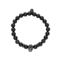 Pulsera calavera acero, circonitas y pn - RB126BR-N