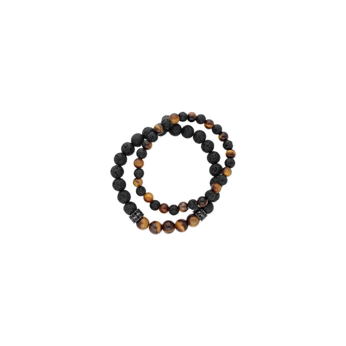 Pulsera acero, circonitas y pn - RB129BR
