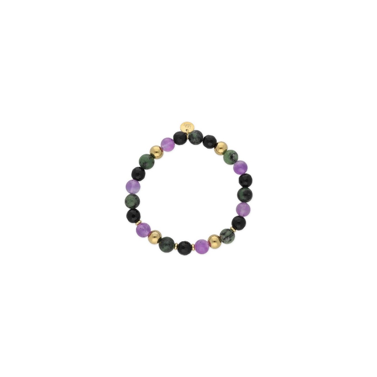 Pulsera acero y piedras naturales - SHA108