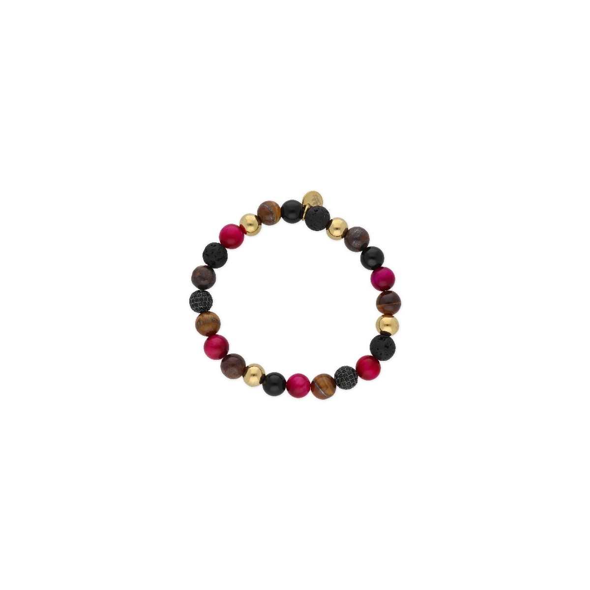 Pulsera acero y piedras naturales - SHA105