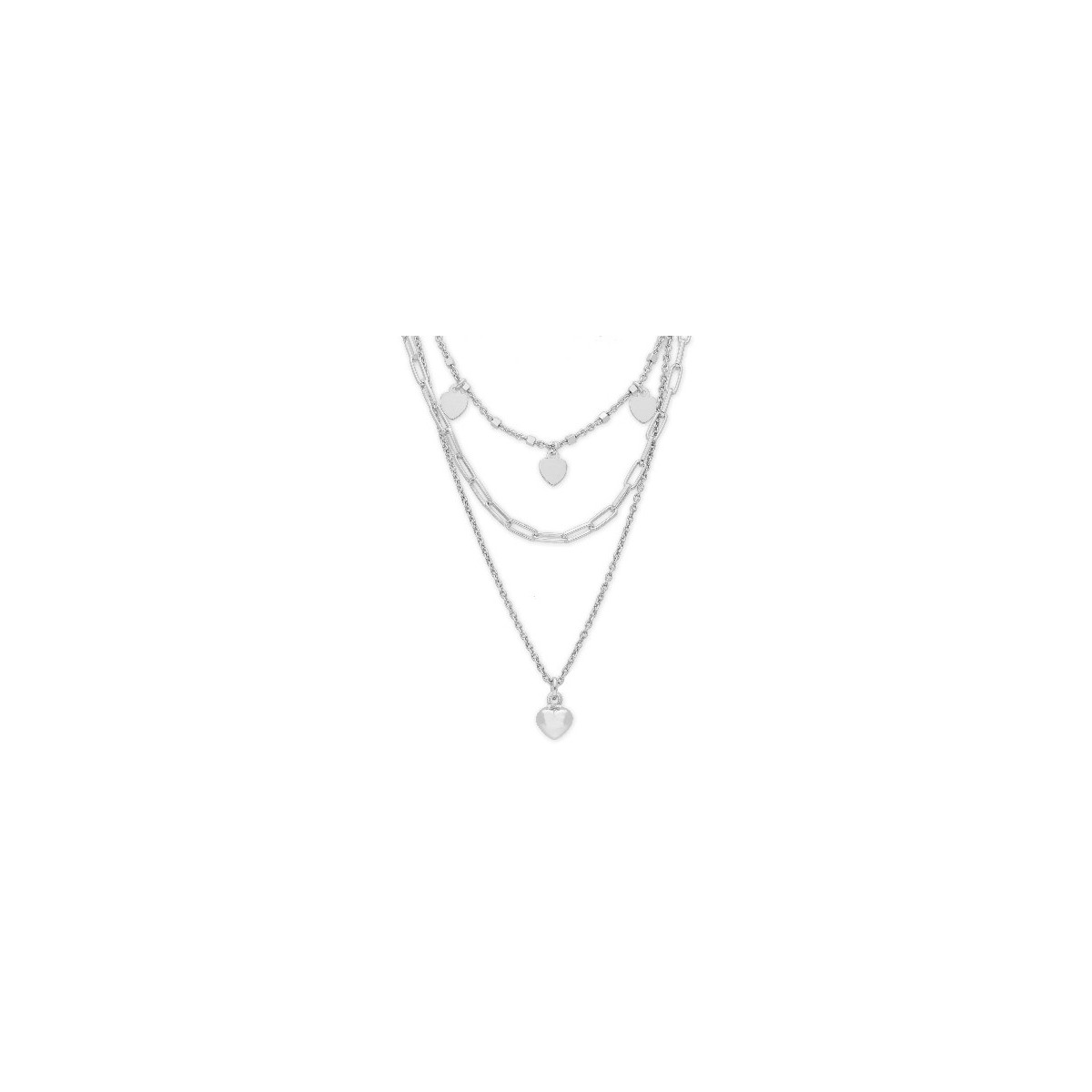 Collar corazones plata - LAF6263CL