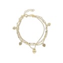 Pulsera corazones plata - LAF6263BR-D