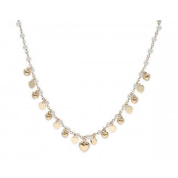 Collar plata y perlas - LAF6253CL-D
