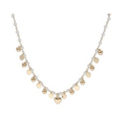 Collar plata y perlas - LAF6253CL-D