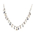 Collar estrellas plata, perlas y piedras - LAF6258CL-D