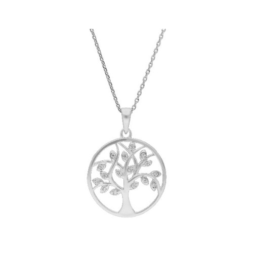 Colgante árbol vida plata y circonitas - LAD7076CL