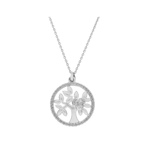 Colgante árbol vida plata y circonitas - LAD7077CL