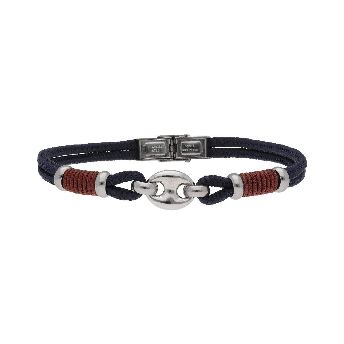 Pulsera acero y cuerda náutica - 84BA1445