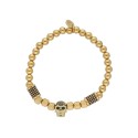 Pulsera calavera acero y circonitas - RB124BR-D