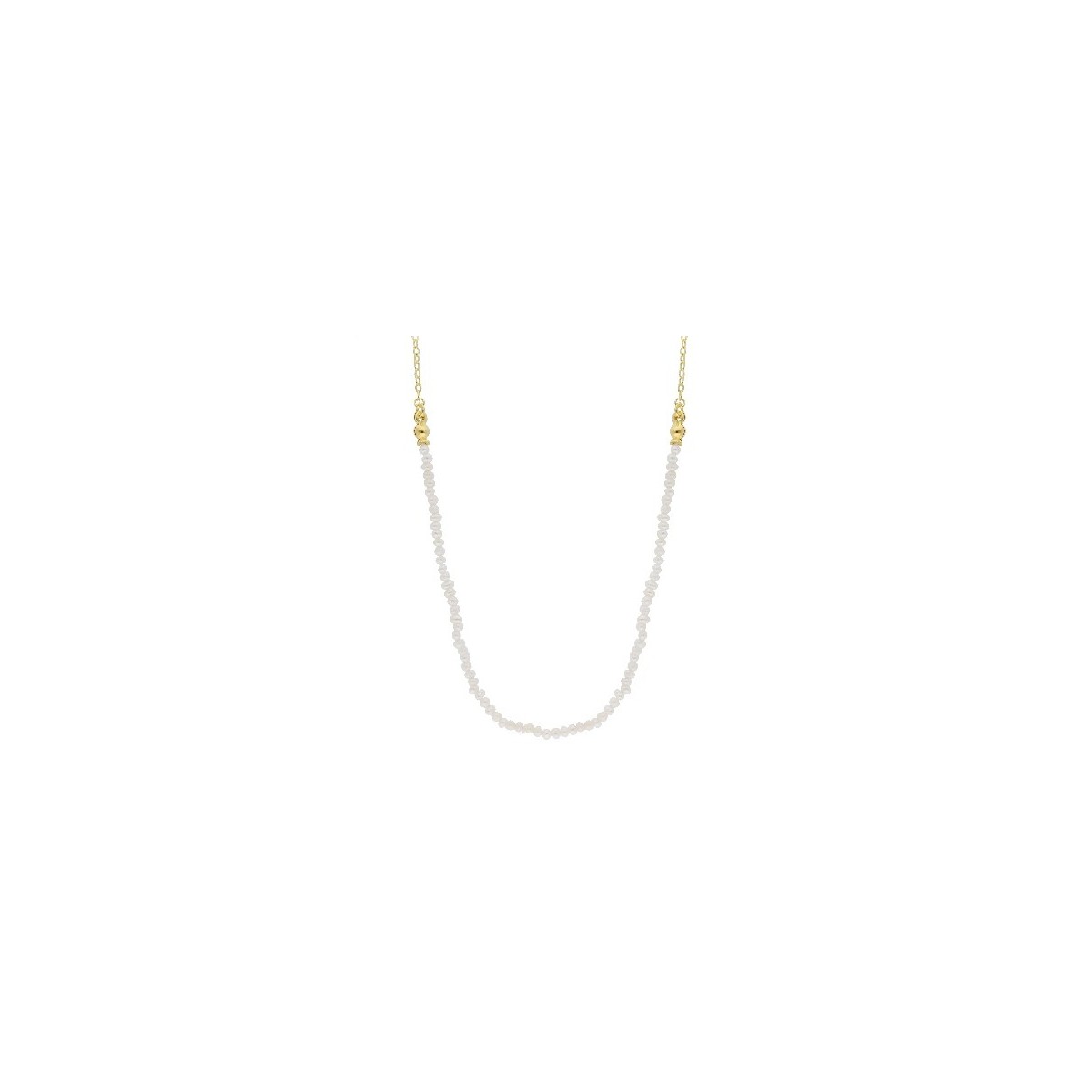Collar plata y piedras - ML07CL-D